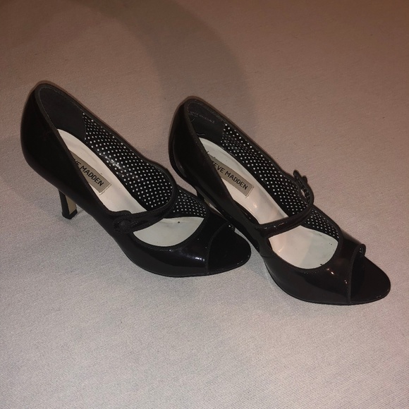 Steve Madden Brown Peep Toe Heels - Picture 4 of 8